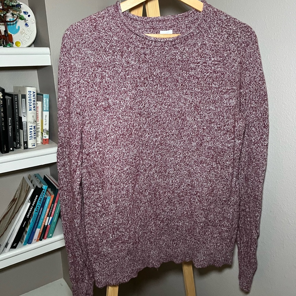 GAP Men's Maroon Crewneck Sweater